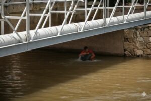 Rio Paraibuna Juiz de Fora: Homem cai em água e é salvo